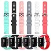 6-Pack Soft Silicone Bands Compatible with Willful SW020 ID205/SW021 ID205L/SW025 ID205S Smart Watch, Replacement Quick…