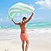 Dock & Bay Sand Proof Beach Towels Portable - Light Green, Extra Large 78x35 - mint green striped design travel towel