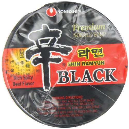 NONGSHIM SHIN NOODLE BLACK CUP, 3.56 OUNCE