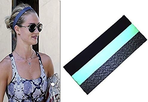 3 Pack Headbands Non-Slip, Elastic, Fashion Hair Band for Women, Girls, Teens, Perfect for Workouts, Yoga, Running, or Casual Wear