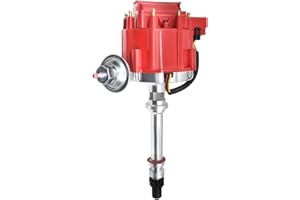 MAS Ignition Distributor w/Cap & Rotor GM08 Compatible with Chevy GM SBC 262 267 305 307 327 350 400 small blocks 402 454 big blocks BBC V8 65k Coil HEI DD-SBC-HEI-V8 850001R 7500RPM