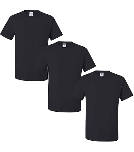 Jerzees mens 5.6 oz. 50/50 Heavyweight Blend T-Shirt(29M)-BLACK