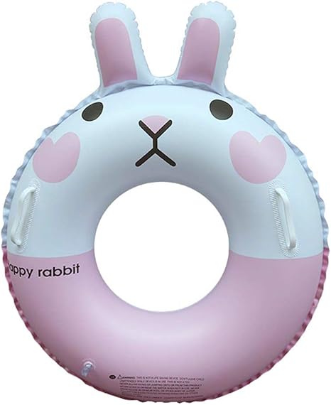 Kids Swim Ring Baby Pool Float Inflatable Rafts Cute Rabbit