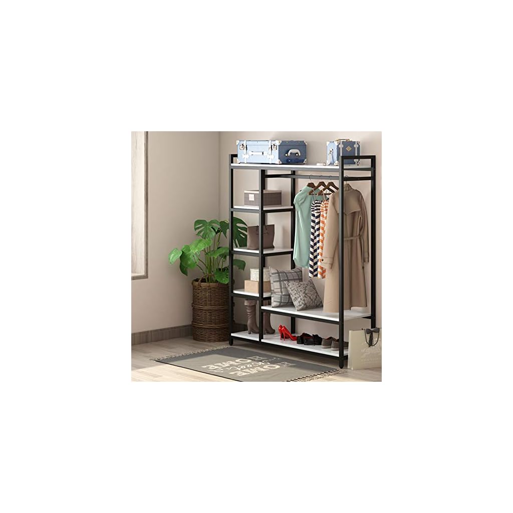 FreeStanding Closet Organizer, LITTLE TREE Heavy Duty Clothes Closet