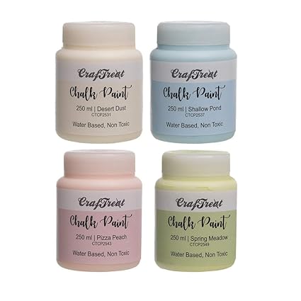 Craftreat Pastel Set 1 Chalk Paint Set For Wood Furniture