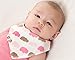 Zippy Fun Baby Bandana Drool Bibs (4 Pack Gift Set) Cute Pink