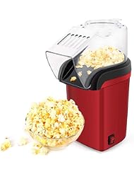 Hot Air Popper, Electric Popcorn Maker Machine with 1200W, No oil needed, Healthy and Delicious Snack for Kids, Adults.Great for Holding Parties in Home and Watching Movies with Family