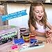 DIY Crystal Slime Making Kit - Super Slime in 24 Colors - Big Kids Craft Kit for Boys & Girls - Supplies Include Foam Balls, Glitter Bottles, Wheel & Fruit Slice Decorations in Clear Container