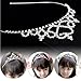 Buytra 2 Pack Wedding Party Bridal Bridesmaid Flower Crystal Heart Shape Princess Crown Headband Tiara for Girls Children, Silver