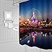 Feierman Dream Castle Shower Curtain Decor Colorful Beautiful Night Playground Bathroom Curtain Decor Machine Washable Fabric Bathroom Decor Set with Hooks 70x70Inches