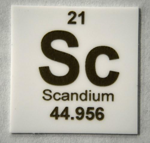 "Scandium" 1" x 1" Elemental Ceramic Column Scoring Wafer