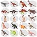 Dinosaur Toys - 20 Packs Dinosaur Figure Play Set with Educational Book, Toy for 3 4 5 6 7 8 Year Old Boys - Plastic Dinosaurs Birthday Gift for Kids