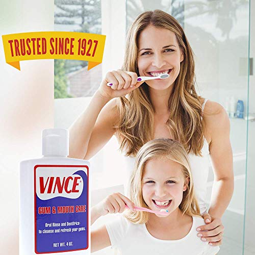 Vince Gum and Mouth Care Oral Rinse Dentifrice 4 Ounce