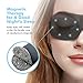 Sleep Mask For Woman & Man , PaiTree Magnetic Therapy Eye Mask for Sleeping Eye Covers Sleep Blindfold , Super Soft - 3D Contoured Eye Space -Professionally-Made Night Mask Eye Shade (Black)