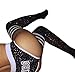L&ZZ Women Fashion Sexy Rhinestone Striped Over Knee High Stockings Socks One Size