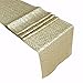 Sequin Table Runners Champagne Gold- 12 X 108 Inch Glitter Champagne Gold Table Runner-Champagne Gold Party Supplies Fabric Decorations for Wedding Birthday