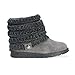 MUK LUKS womens Women's Patti Ankle Bootie, Grey, 7 US