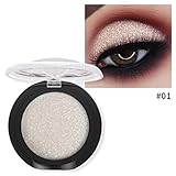 Oksale 20 Colors Eyeshadow Powder Diamond Makeup Pearl Metallic Eyeshadow Palette (A)