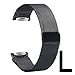 V-MORO Samsung Gear Fit 2 Watch Bands, Accessory Milanese Loop Stainless Steel Band with Unique Magnet Clasp for Samsung Gear Fit 2 Fit2 SM-R360 Smart Watch Black Large 6.9