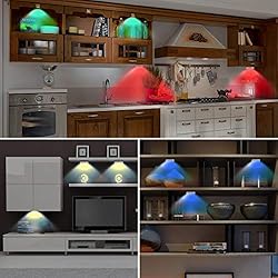 Bason Puck Lights with Remote,Under Cabinet led