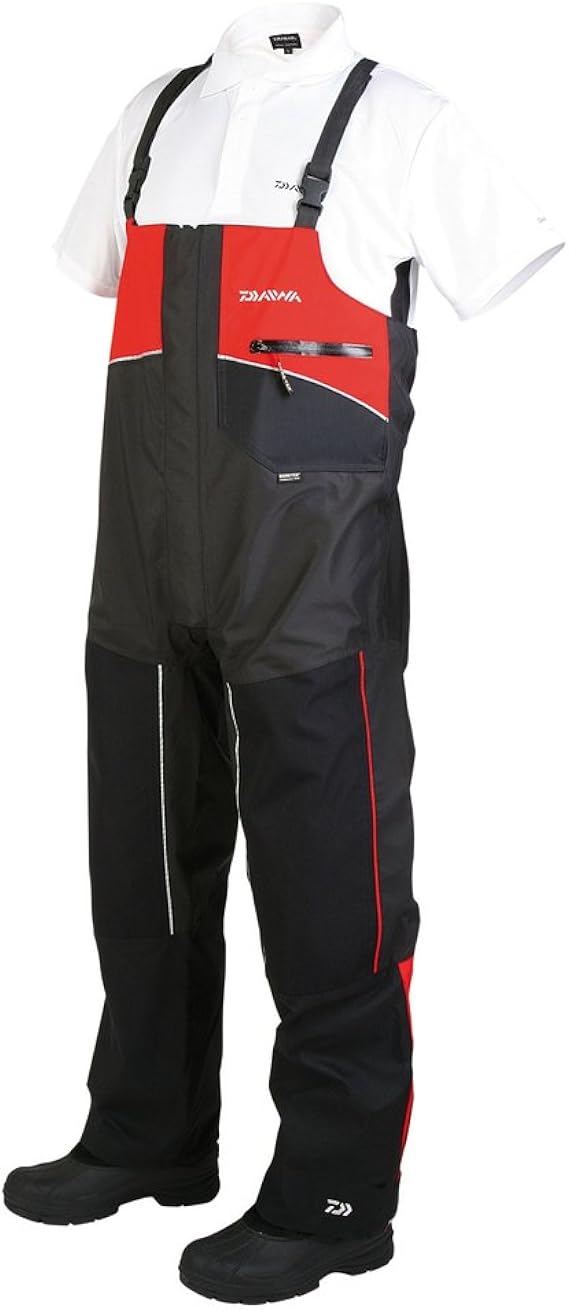 Daiwa Staff Gore Tex Bib n Brace Red Large Amazon.co.uk Clothing