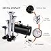 150DB Train Air Horn Kit, 4 Trumpet Train Horn Kit with 120 PSI Air Compressor 1.5 Gal Air Tank for Car Truck Train Van Boat