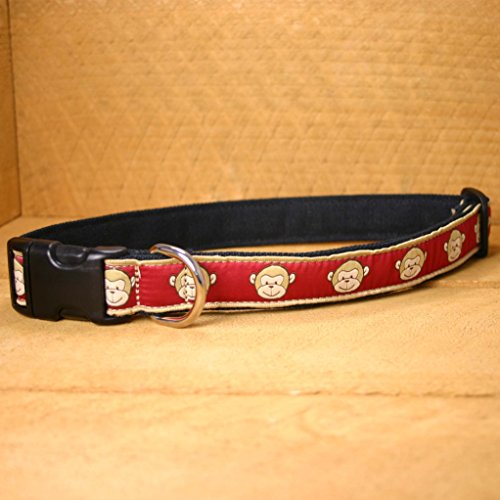 1" Garnet Monkeys Large Hemp Collar