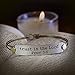 Sweet Romance Trust in The Lord (Prov 3:5) Engraved Bible Verse Inspirational Faith Religious Bar Bangle Bracelet