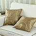 Euphoria Home Decorative Cushion Covers Pillows Shell Golden Tulip Floral Reversible 18