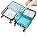 Pernulo Pack of 6 Packing Cubes-Compression Travel Luggage Organizer-Travel Clothe Storage Bag-Travel Mesh Pouch -Laundry Bag-Travel Packing Organizer-Clothing Sorting Package- Travel Shoe Bag (Gray)