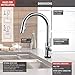 Delta Faucet Trinsic Touch Kitchen Faucet Brushed Nickel, Kitchen Faucets with Pull Down Sprayer, Kitchen Sink Faucet, Touch Faucet for Kitchen Sink, Touch2O Technology, Arctic Stainless 9159T-AR-DST