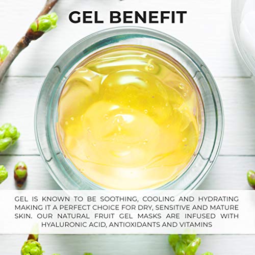 O Naturals Deep Cleansing Lemon & Vitamin B Gel Face Mask. Antioxidant Fights Acne, Pore Cleansing, Anti-Aging, Oil Control & Moisturizing. Hyaluronic Acid, Turmeric & Apple Extract Neem Oil Vegan 8oz