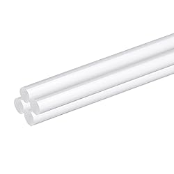 MECCANIXITY 4 Pcs Acrylic Round Rods 1/8" x