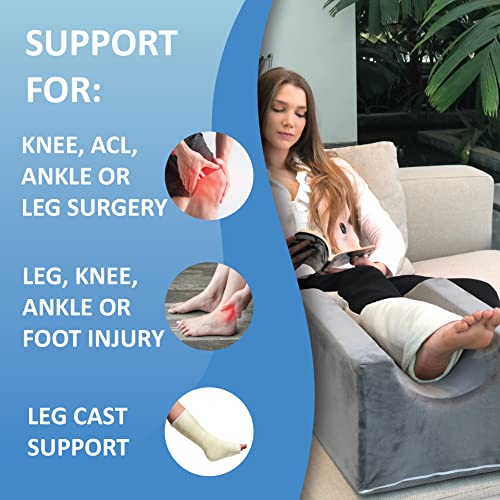 Gentle Living Knee Surgery Pillow Foot Elevation Pillow for Leg After