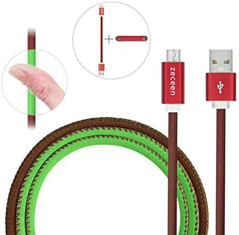Micro USB Cable - (3.3ft) Magical Color Changing Charger Cable Heat Sensitive Thermal Sensor Sync&amp;Charging Cord Cable for Samsung / HTC / Windows / MP3 / Camera and other Android Devices (Brown)