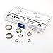 Glarks 42Pcs 7-21mm 304 Stainless Steel Single Ear Hose Clamps Assortment Kit