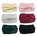 DRESHOW 6 Pack Bow Headband for Women Knotted Hair Band Facial Cloth Headbands