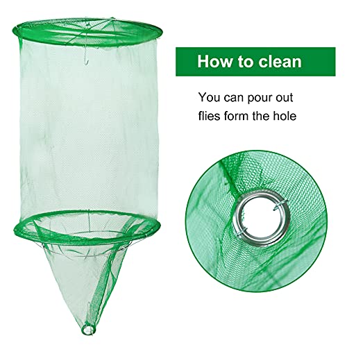 Stingmon 6 Pack Outdoor Ranch Fly Trap, Disposable Fly Traps Outdoor