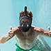 Full Face Snorkel Mask Set for Adults and Children, Easybreath Snorkeling Gear with 180 Sea View with Universal Waterproof Case, Camera Mount and Anti-Fog Spray