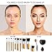 Makeup Brush Set 12 Pieces Cosmetic Tools Professional Face Eyeliner Blush Contour Foundation Cosmetic Brush Kit for Powder Liquid Cream