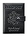 Travelambo RFID Blocking Genuine Leather Passport Holder Wallet Cover(with strap black)