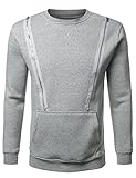 URBANCREWS Mens Hipster Hip Hop Pullover Short Sleeve Hoodie Shirt