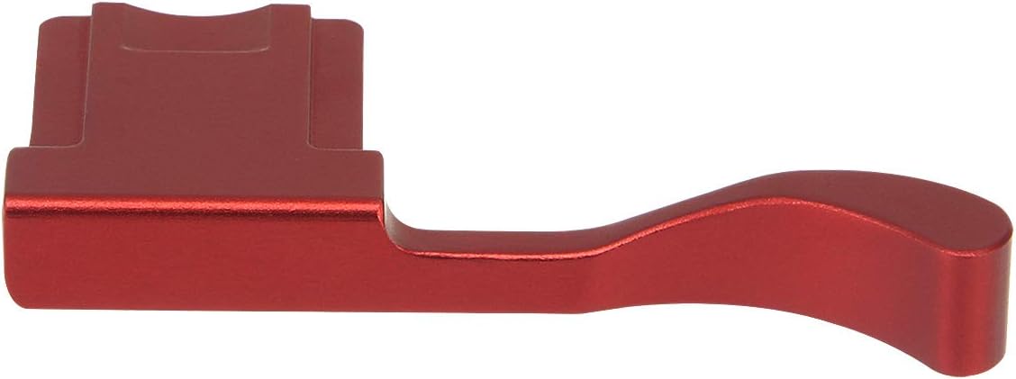 Haoge THB-XR Metal Hot Shoe Thumb Up Rest Thumbs Up Hand Grip Designed for Fujifilm Fuji FinePix X100F X100V X-Pro2 XPro2 X-Pro3 XPro3 Camera Red Better Balance & Grip Convenience