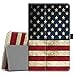 Fintie Folio Case for Samsung Galaxy Tab A 8.0 2018 Model SM-T387, Slim Fit Premium Vegan Leather Stand Cover, US Flag