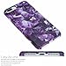 Purple Diamond iPhone 7 Plus Case for Women,iPhone 8 Plus Case,VIVIBIN Shock Absorption Matte TPU Soft Rubber Silicone Cover Phone Case for iPhone 7 Plus/ 8 Plus 5.5inch