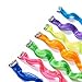 Hairginkgo 24Pcs Clip-on in Hair Extensions Colored Party Highlights Hair Pieces Curly Wavy Multi Colors Hair Streak Synthetic Hairpieces DIY Hair Accessories Extensions for Party Kid Womanthumb 2