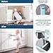 RovingCove Ergonomic Magnetic Cabinet Baby Locks 8-pk, Child Proof Drawer Cupboard Latches, Adhesive, Easy Install with Starter Tape System, 8 Locks 2 Ring Keys
