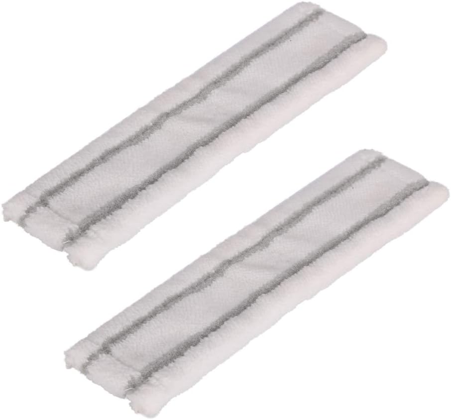 DEYF 2 Piece Replacement Cloths Wipping mop Covers for Karcher Window Vac Spray Bottle (Yellow and Grey) (2Pcs Grey)