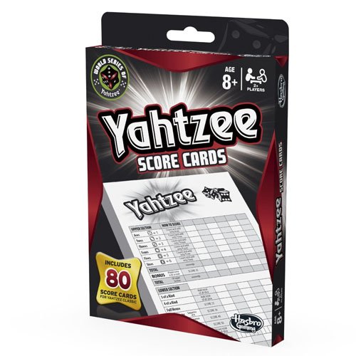 Hasbro Yahtzee Score Pad