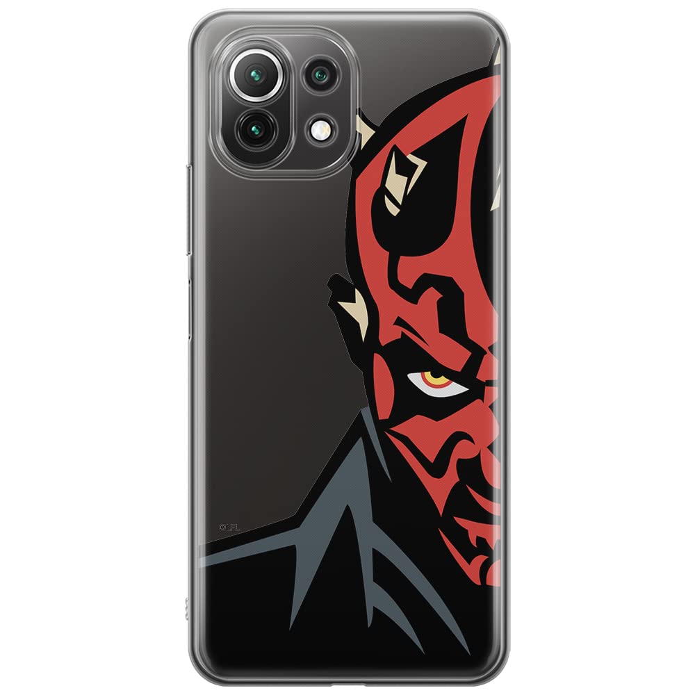 ERT GROUP mobile phone case for Xiaomi 11 Lite 4G/5G original and officially Licensed Star Wars pattern Darth Maul 003, partially transparent
